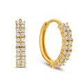 Klappcreolen „Sparkle Twin“ – 14Kt Gold