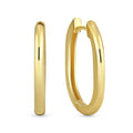 Klappcreolen „Timeless Oval“ – 8Kt Gold
