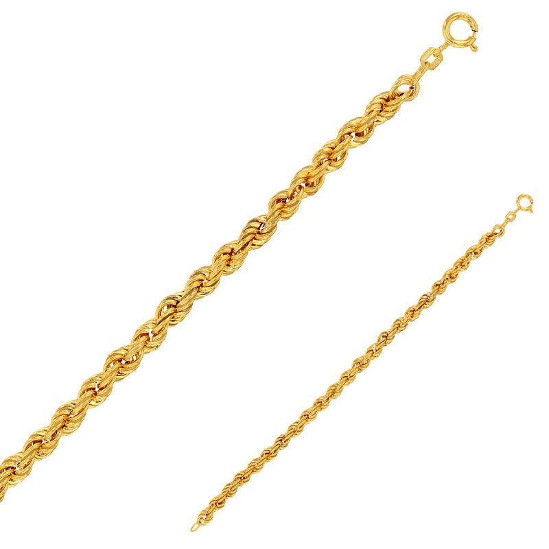 Kordelkette „Timeless Twist“ – 375er Gold