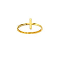 Kreuz-Ring „Faith & Gold“ – 375er Gelbgold