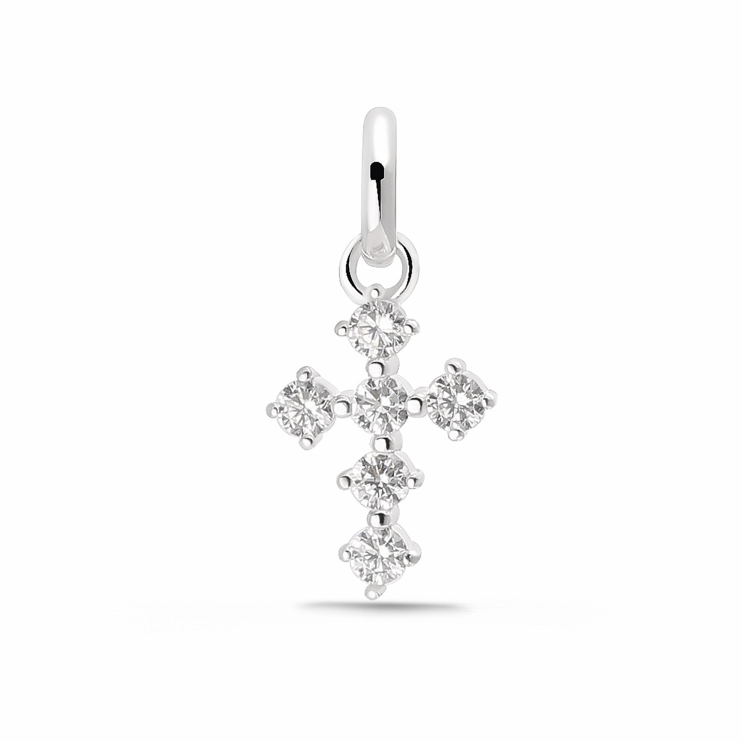Kreuzanhänger „Arctic Petite“ – aus rhodiniertem 925er Sterling Silber