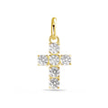 Kreuzanhänger „Celestial Brilliance“ – aus vergoldetem 925er Sterling Silber