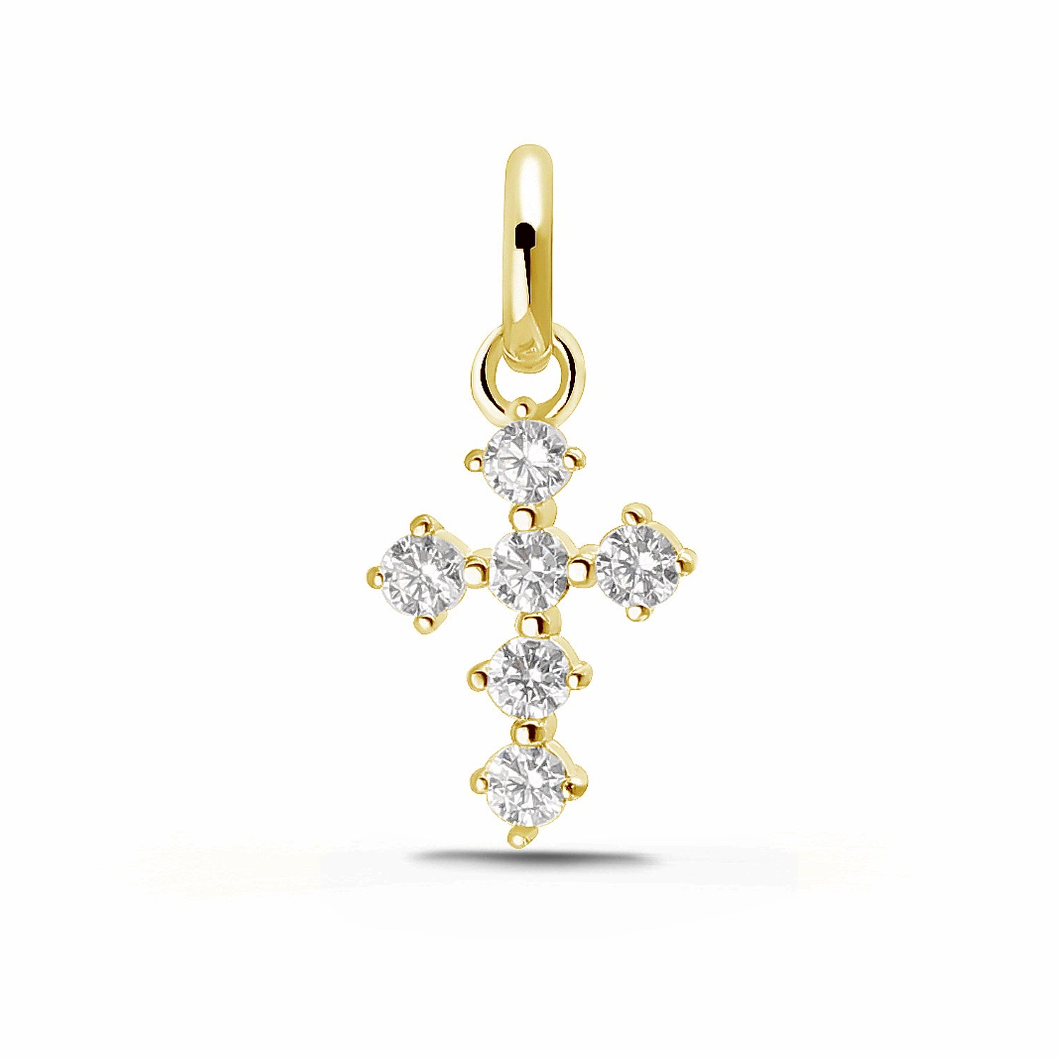 Kreuzanhänger „Celestial Petite“ – aus vergoldetem 925er Sterling Silber
