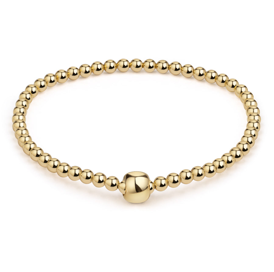 Kugelarmband „Golden Focal“ – aus vergoldetem 925er Silber