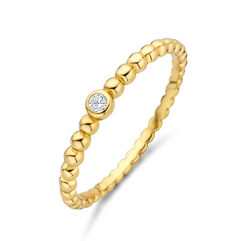 Kugelring „Tiny Sparkle“ – aus vergoldetem 925er Silber