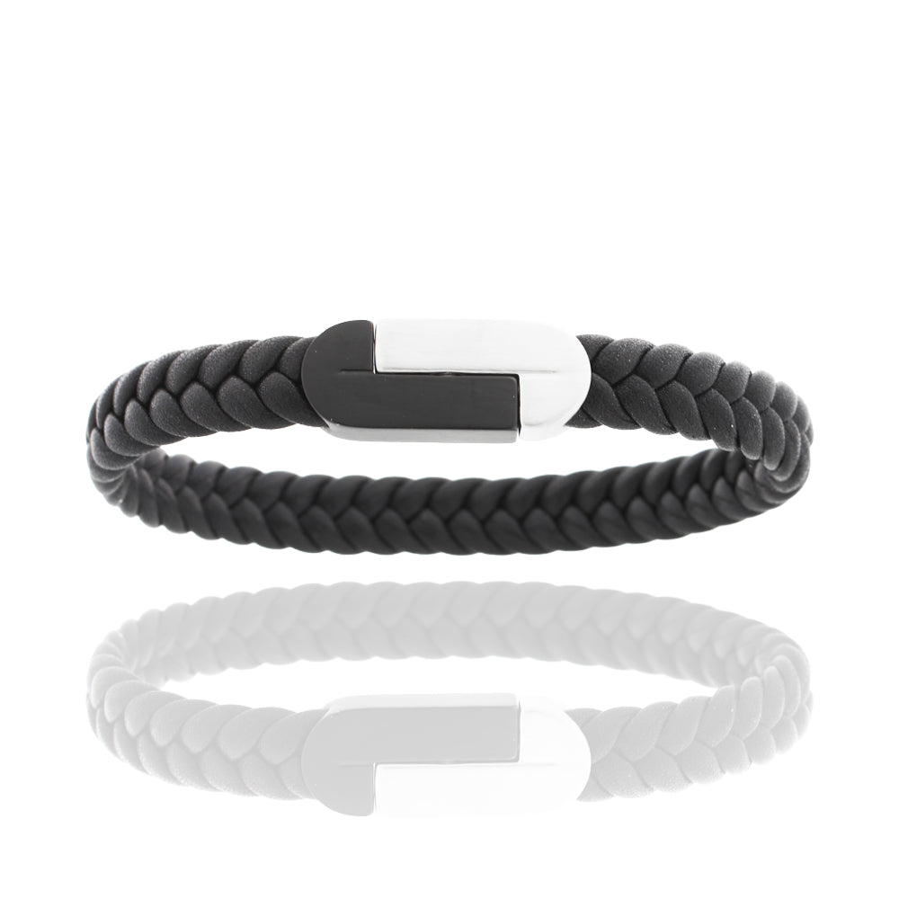 Lederarmband „Iron Interlace Unity“
