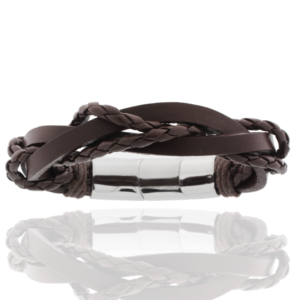 Lederarmband „Iron Knot“