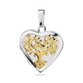 Medaillon „Heritage Heart“ – aus 925er Sterling Silber & 10 Milliemes Gold