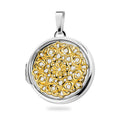 Medaillon „Mandala Bloom“ – aus 925er Silber & 10 Milliemes Gold