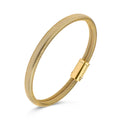 Milanaise-Armband „Golden Mesh“ – 10 Milliemes vergoldetes 925er Silber