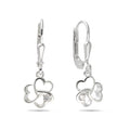 Ohrhänger „Arctic Clover“ – aus rhodiniertem 925er Sterling Silber