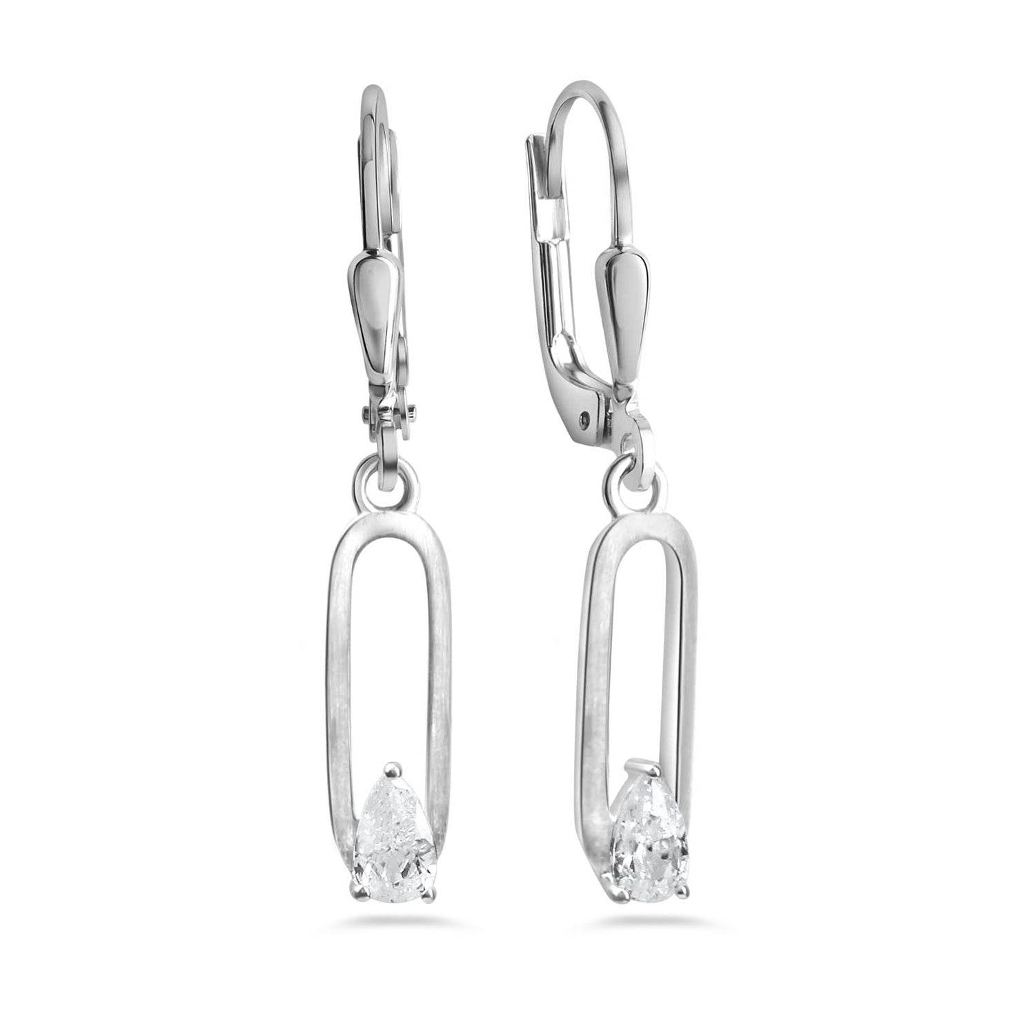 Ohrhänger „Arctic Drop“ – aus rhodiniertem 925er Sterling Silber