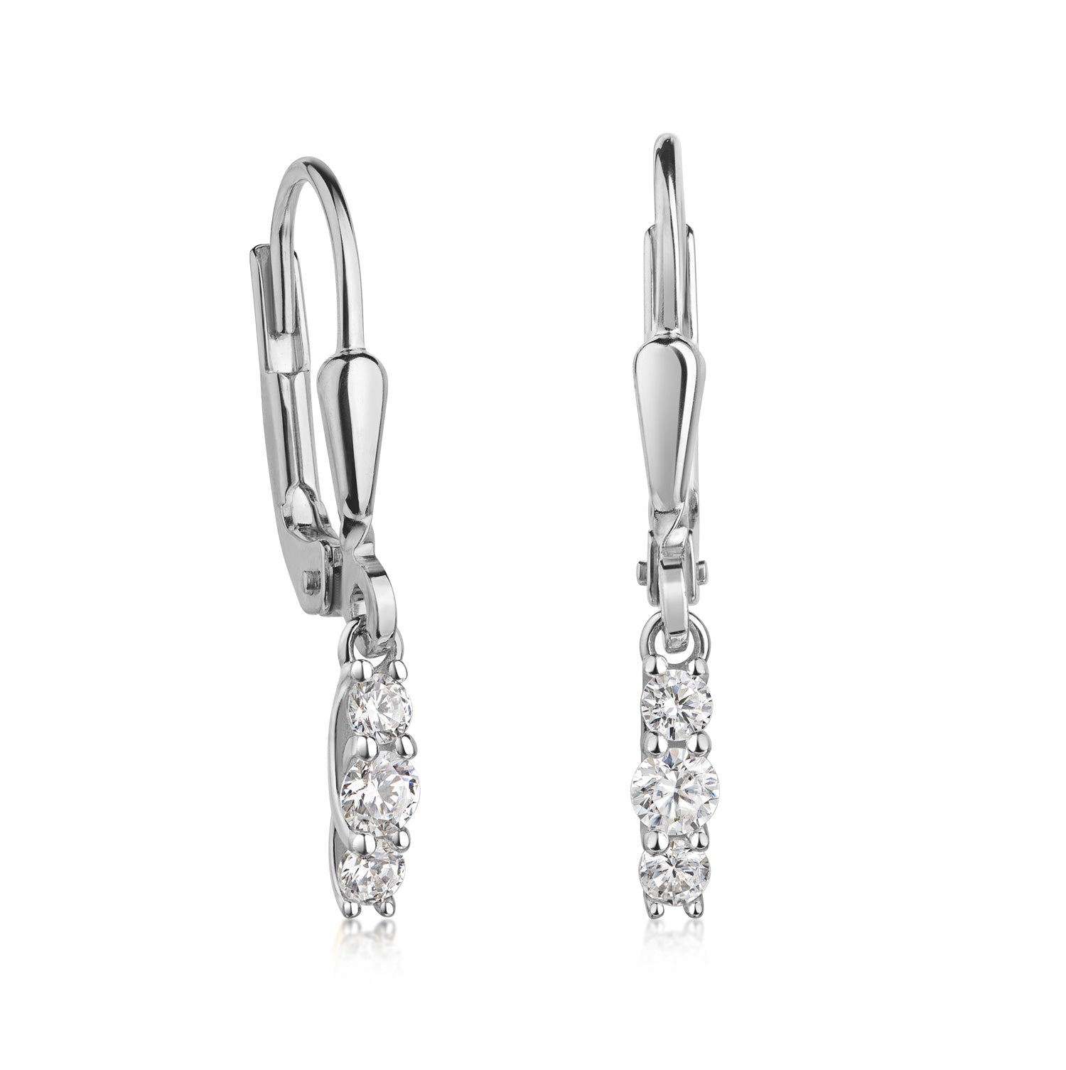 Ohrhänger „Arctic Drop“ – aus rhodiniertem 925er Sterling Silber