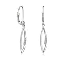 Ohrhänger „Arctic Leaf“ – aus teilmattiertem & rhodiniertem 925er Silber