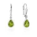 Ohrhänger „Arctic Olive“ – Echter Peridot aus rhodiniertem 925er Sterling Silber