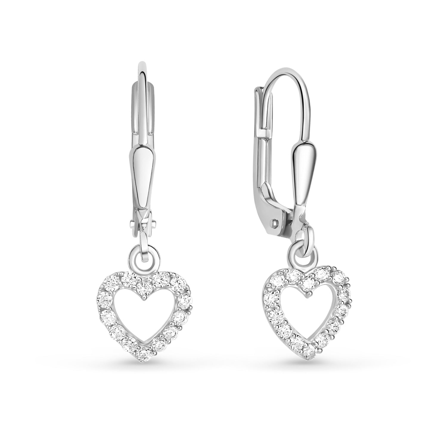 Ohrhänger „Arctic Radiant“ – aus rhodiniertem 925er Sterling Silber