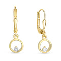 Ohrhänger „Aura Circle“ – 8Kt Gold