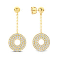 Ohrhänger „Brilliant Orbit“ – 14Kt Gelbgold