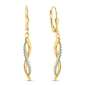 Ohrhänger „Double Twist“ – 8Kt Gold
