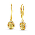Ohrhänger „Golden Amber Glow“ – 8Kt Gold