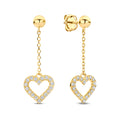 Ohrhänger „Love in Motion“ – 14Kt Gelbgold