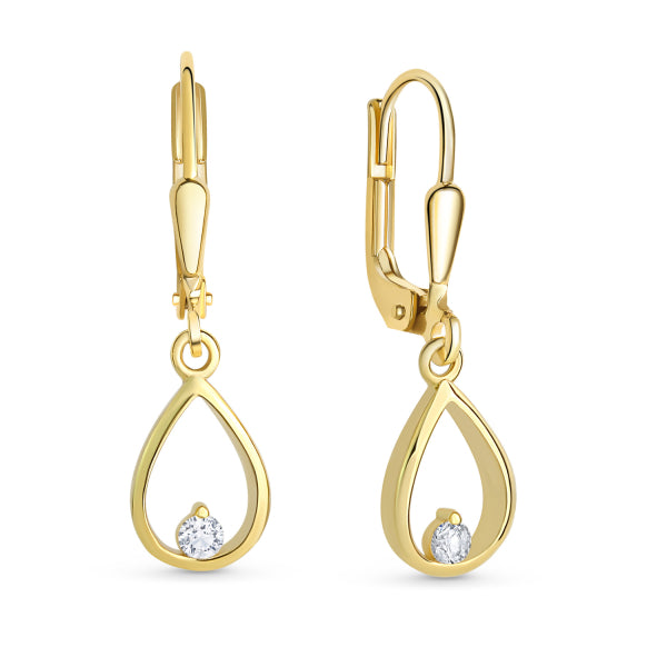 Ohrhänger „Pure Drop“ – 8Kt Gold