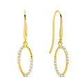 Ohrhänger „Twisted Oval“ – 14Kt Gold