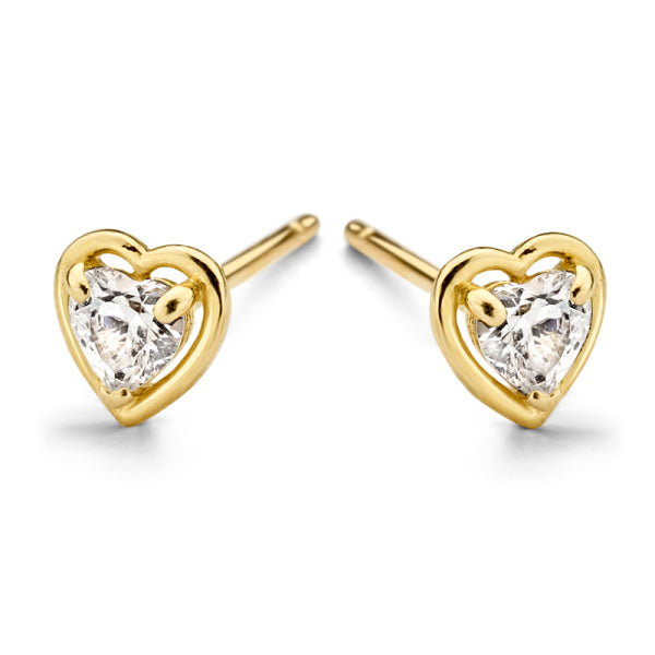 Ohrstecker „Amour Solitaire“ – 14Kt Gold