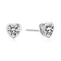 Ohrstecker „Arctic Heart“ – aus rhodiniertem 925er Sterling Silber