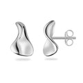 Ohrstecker „Arctic Liquid Flow“ – aus hochglanzpoliertem 925er Sterling Silber