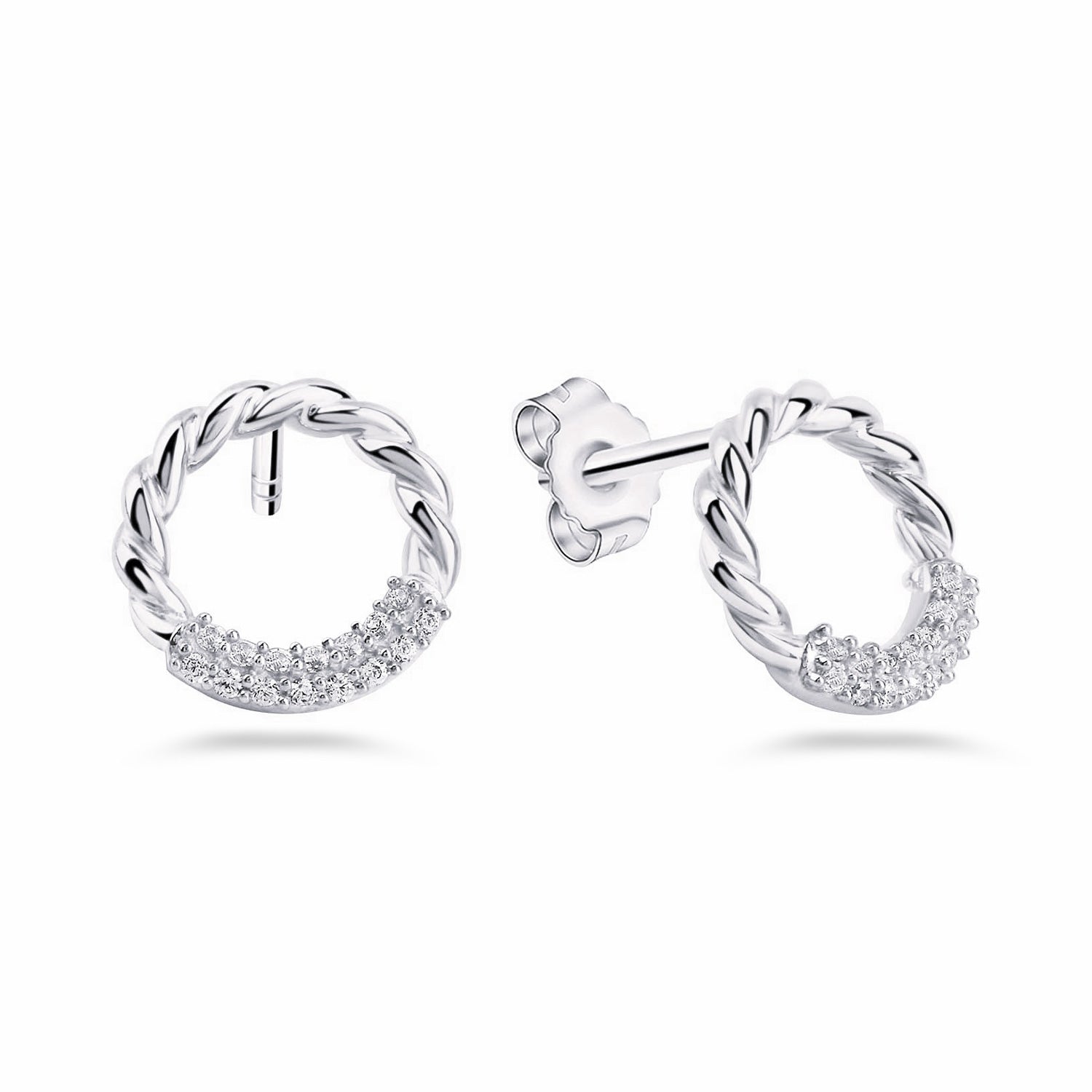 Ohrstecker „Arctic Orbit“ – aus rhodiniertem 925er Sterling Silber