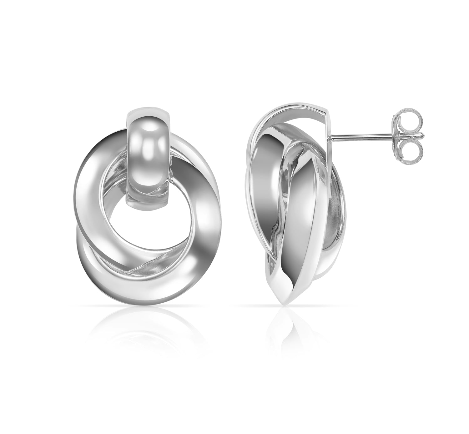 Ohrstecker „Arctic Orbital Convergence“ – aus 925er Sterling Silber, rhodiniert