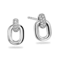 Ohrstecker „Arctic Pavé“ – aus rhodiniertem 925er Sterling Silber