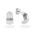 Ohrstecker „Arctic Shell“ – aus rhodiniertem 925er Sterling Silber