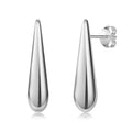 Ohrstecker „Arctic Sleek“ – Hochglanz-rhodiniertes 925er Sterling Silber
