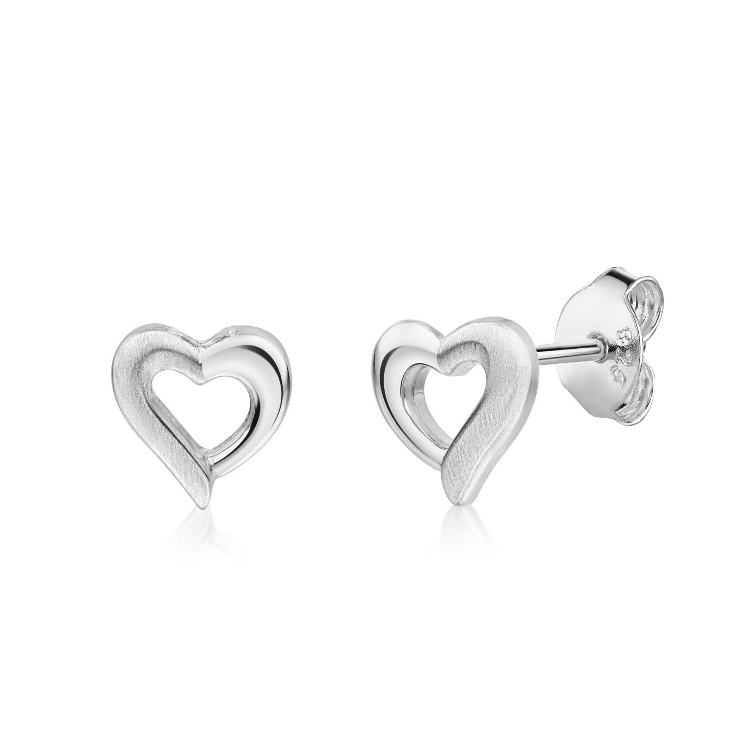 Ohrstecker „Arctic Tender“ – Teilmattes Design aus 925er Sterling Silber