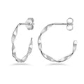 Ohrstecker „Arctic Twist“ – aus rhodiniertem 925er Sterling Silber
