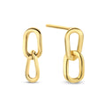 Ohrstecker „Bold Duo Link“ – 14Kt Gold