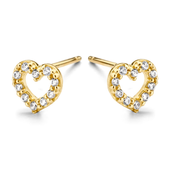 Ohrstecker „Brilliant Heart“ – 14Kt Gold