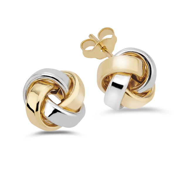 Ohrstecker „Duo Gloss“ – 14Kt Bicolor