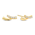 Ohrstecker „Dynamic Glow“ – 14Kt Gelbgold