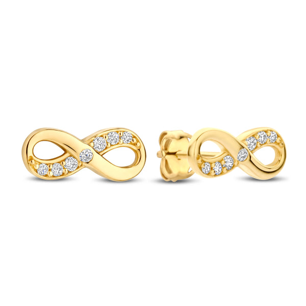 Ohrstecker „Endless Love“ – 14Kt Gelbgold