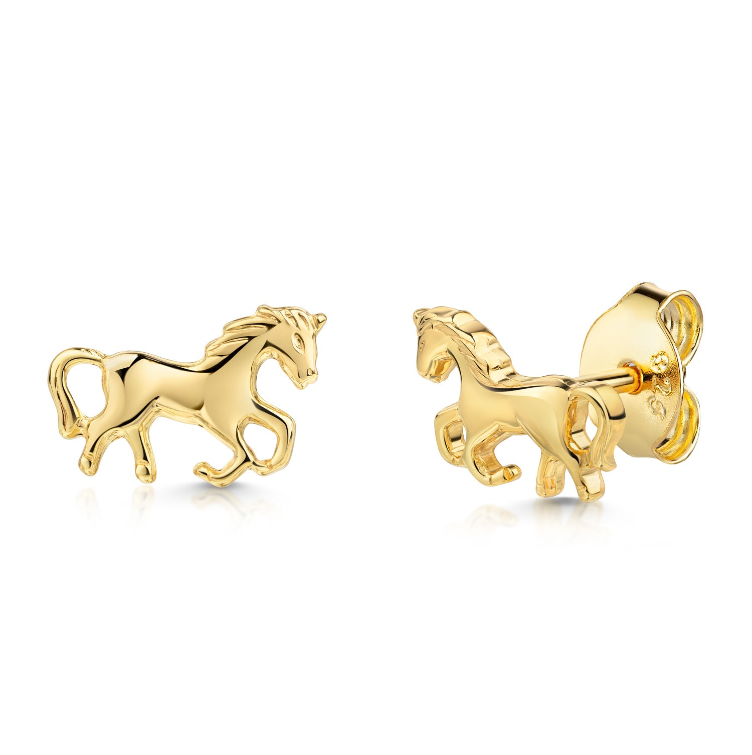 Ohrstecker „Equus Liberty“ – aus vergoldetem 925er Sterling Silber