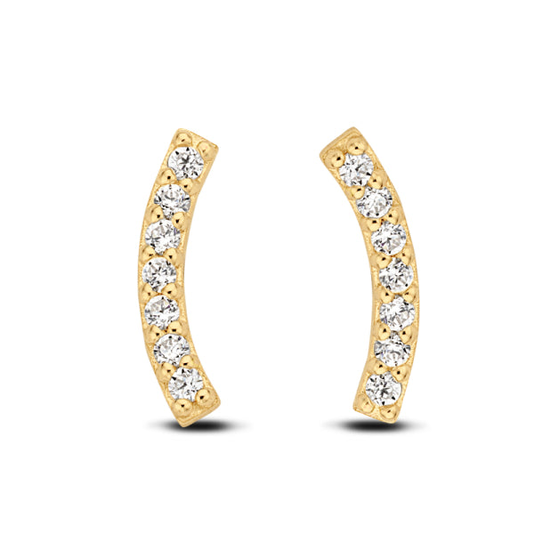 Ohrstecker „Gilded Arc“ – 14Kt Gold