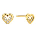 Ohrstecker „Glistening Love“ – 14Kt Gold