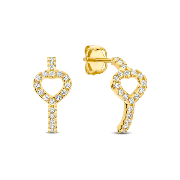 Ohrstecker „Infinite Love Arch“ – 14Kt Gelbgold