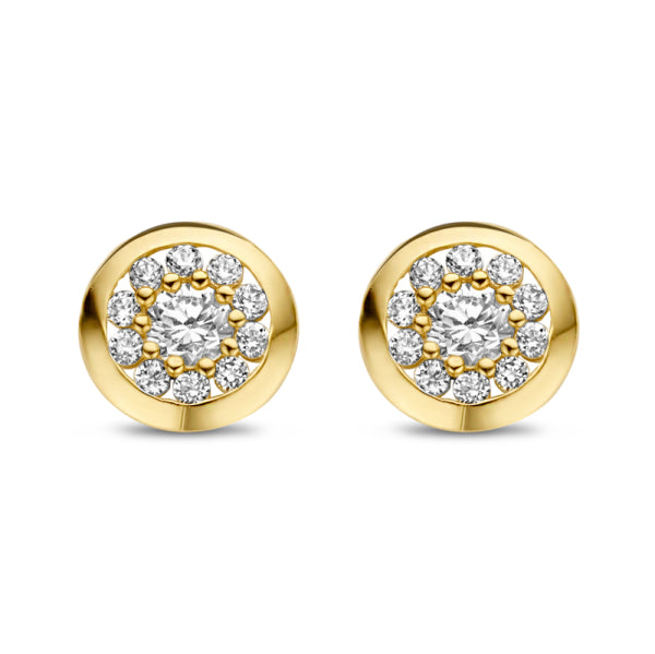 Ohrstecker „Infinity Glow“ – 14Kt Gold