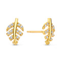 Ohrstecker „Leafy Glow“ – 14Kt Gold