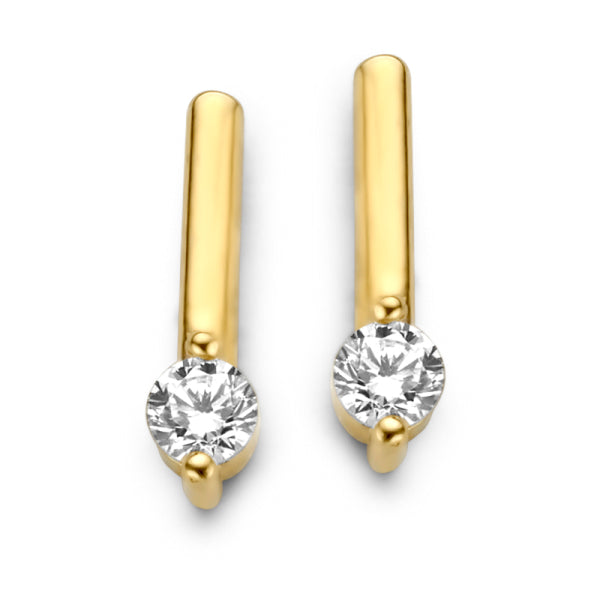 Ohrstecker „Linear Shine“ – 14Kt Gold