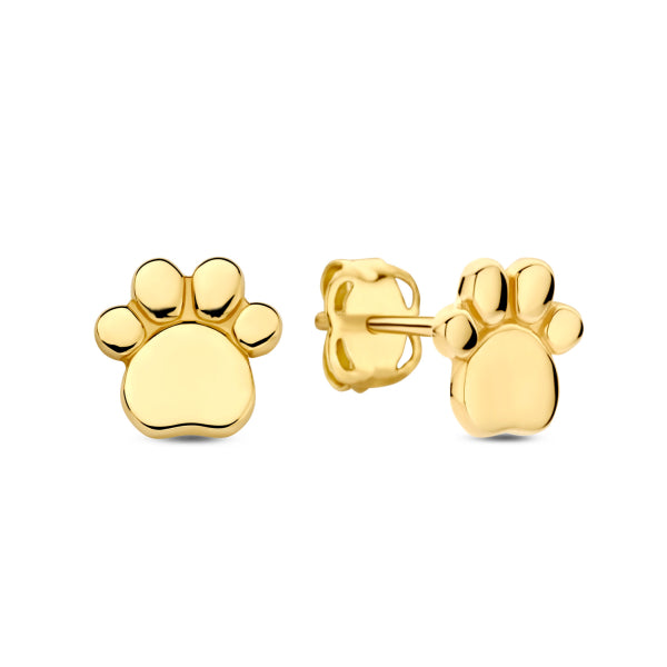 Ohrstecker „Lucky Paws“ – 14Kt Gelbgold